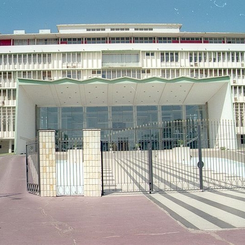 The National Assembly building in Dakar