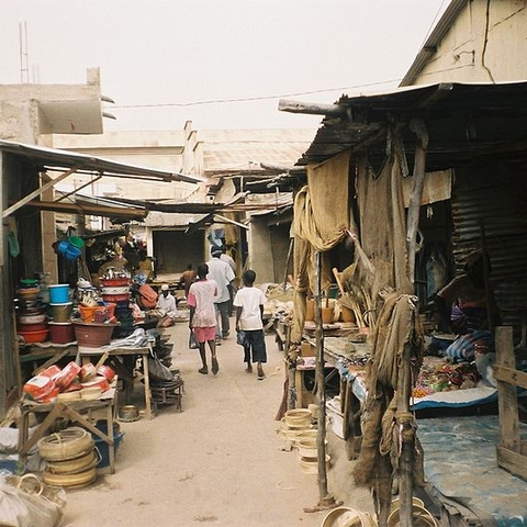 A Dakar street market