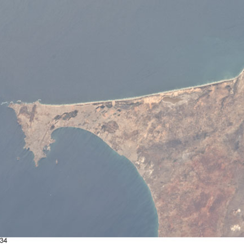 Dakar as photographed from the International Space Station