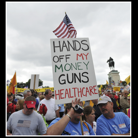 A 2009 Tea Party rally in Washington, D.C.