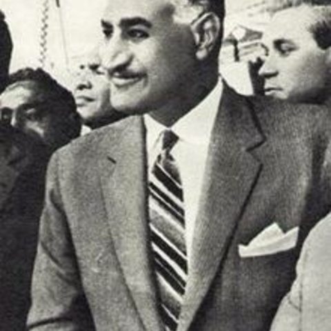 Gamal Abdel Nasser, second president of Egypt