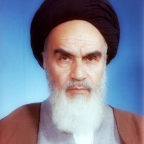 Ayatollah Ruhollah Khomeini, Iranian religious leader and politician
