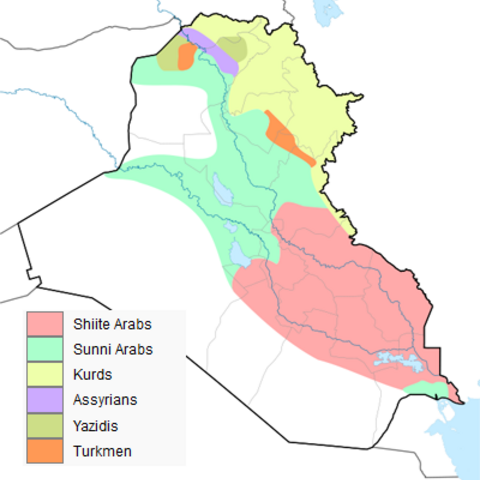 Major ethno-religious groups in Iraq