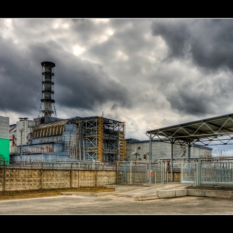 The nuclear reactor at Chernobyl