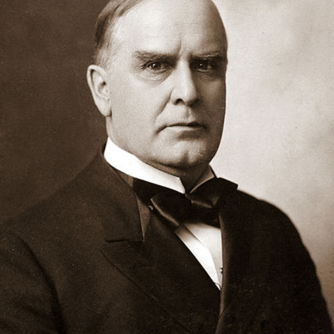 William McKinley, 25th President of the U.S., in 1896