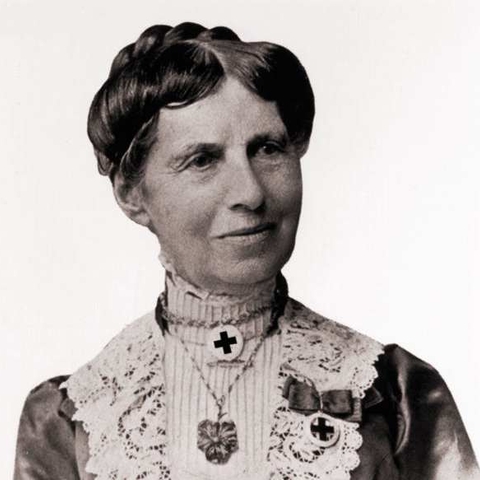 Humanitarian activist Clara Barton in 1902