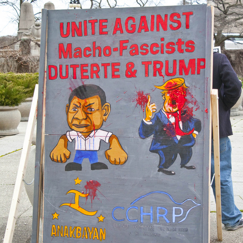 A 2018 Anti-War rally in Chicago.