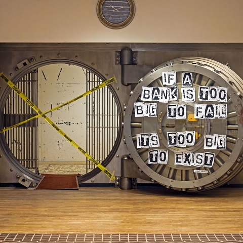 A vault at the former Poughkeepsie Savings Bank in Poughkeepsie, NY.