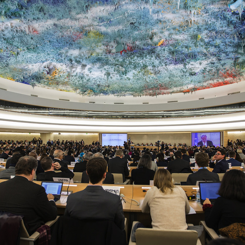 The opening session of the 2018 session of the UN Human Rights Council.