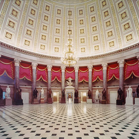 The National Statuary Hall Collection in the U.S. Capitol building.