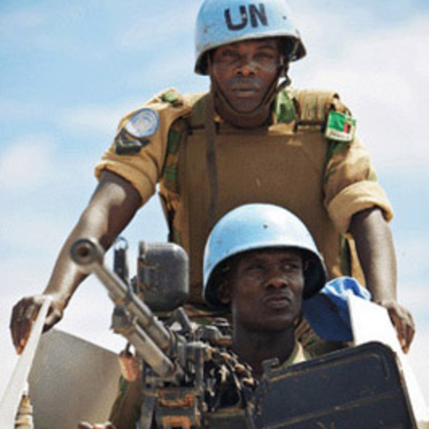 Zambian members of the U.N. Mission in Sudan (UNMIS) patrol in an armored personnel carrier in May 2011. The successful liberation of South Sudan is a triumph of second-generation peacekeeping.