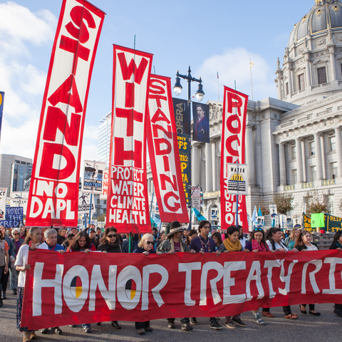A November 2016 march in San Francisco in solidarity with Standing Rock protesters.
