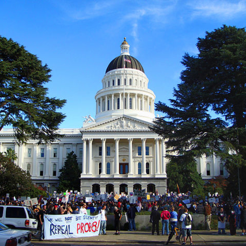 Protest against Proposition 8 in California.