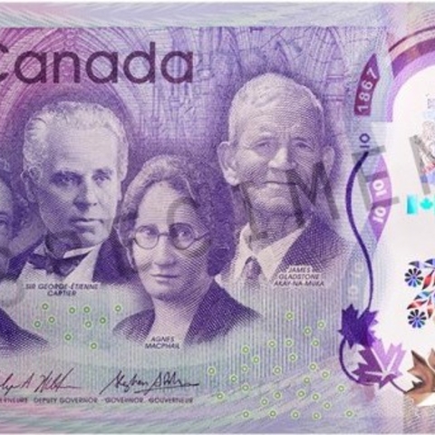 A commemorative bank note.