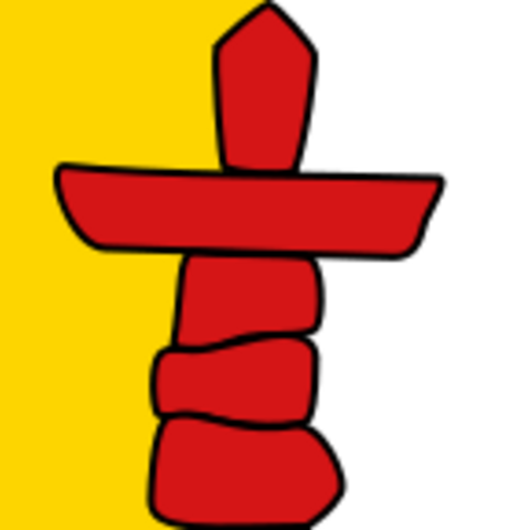 The flag of Nunavut.
