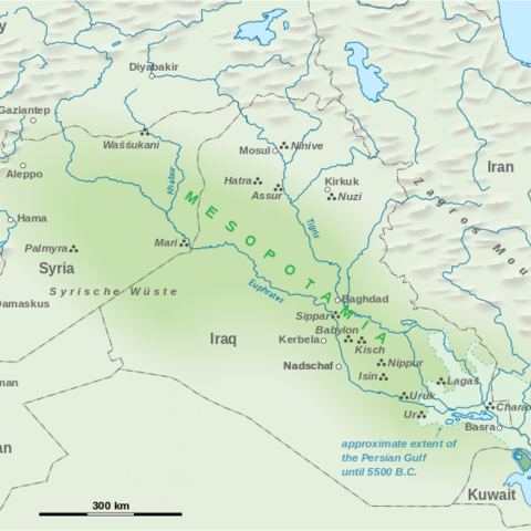 Map of Mesopotamia.