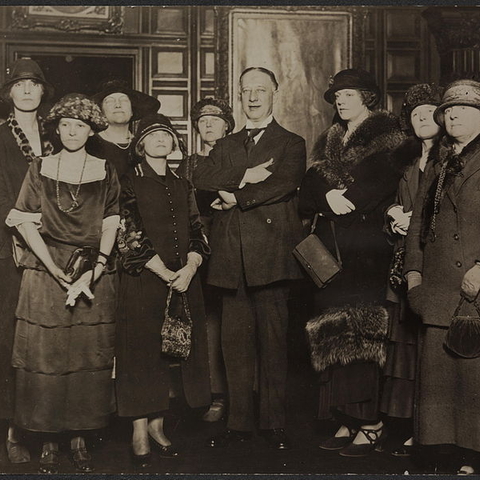 National Woman’s Party delegates of New York lobbying Governor Al Smith.