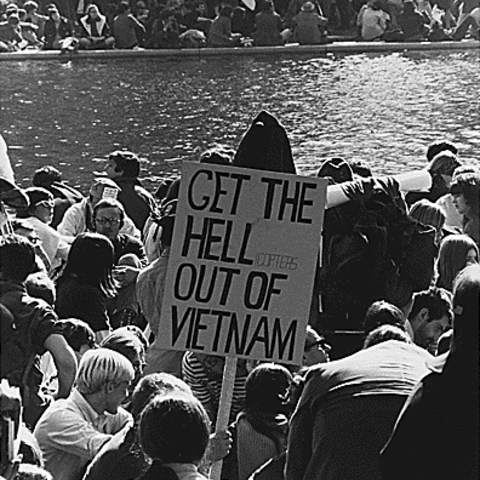 A 1967 protest against the Vietnam War in Washington, D.C.