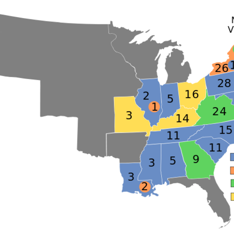 Results of the U.S. presidential election of 1824.