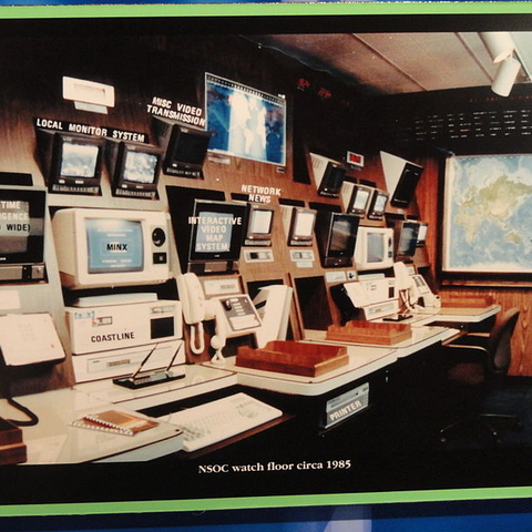 The National Security Operations Center of the National Security Administration looked like this in 1985.