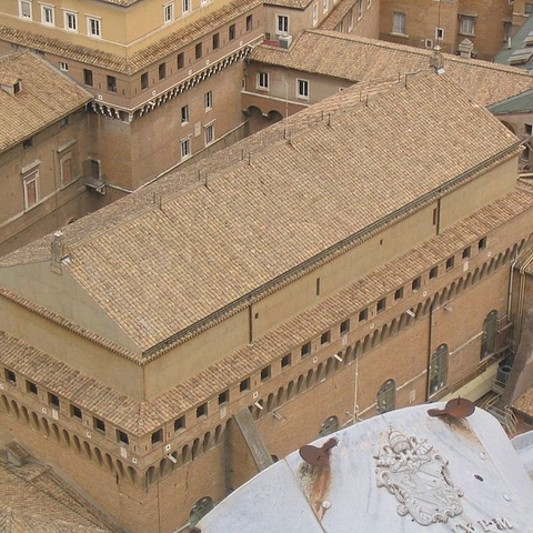 Exterior of the Sistine Chapel.