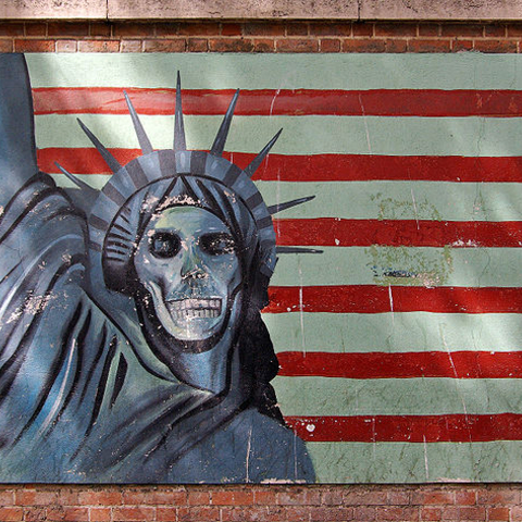 Anti-American mural.