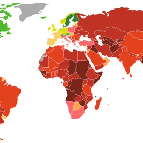 Corruption Index map.