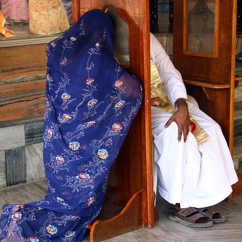 A confessional in India.