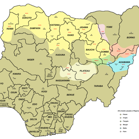 West Chadic languages of the peoples of Nigeria.