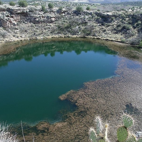 The Montezuma well of the Sinagua.