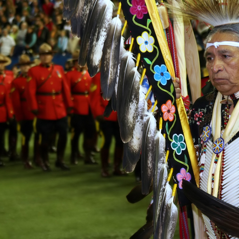 An Aboriginal leader at the 13th Annual Canadian Aboriginal Festival in 2006