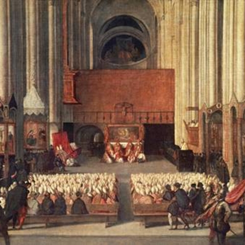 A depiction of the Council of Trent.
