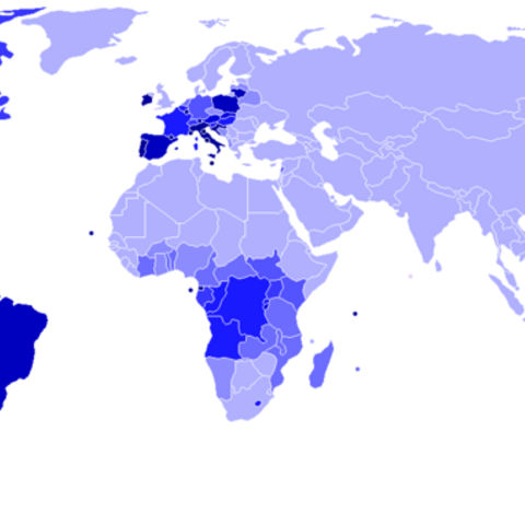 Distribution of Catholic adherents across the globe.