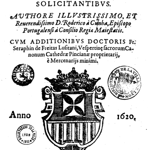 A canon law treatise on solicitation by Rodrigo à Cunha.
