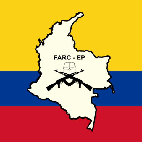 Flag of the Revolutionary Armed Forces of Colombia--People's Army.
