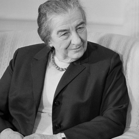 Israeli Prime Minister Golda Meir.