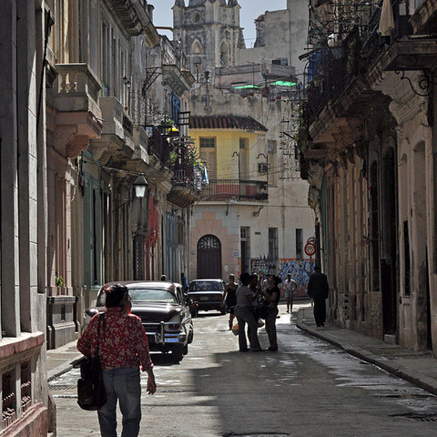 A photograph of streets in Havana, Cuba.