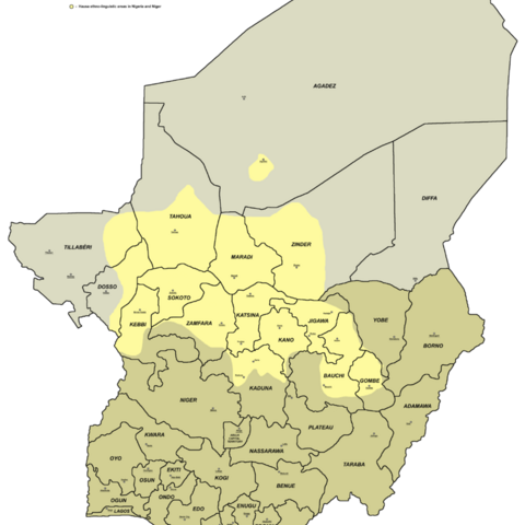Hausa-speaking areas of Nigeria.