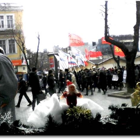 Protests in Odessa.