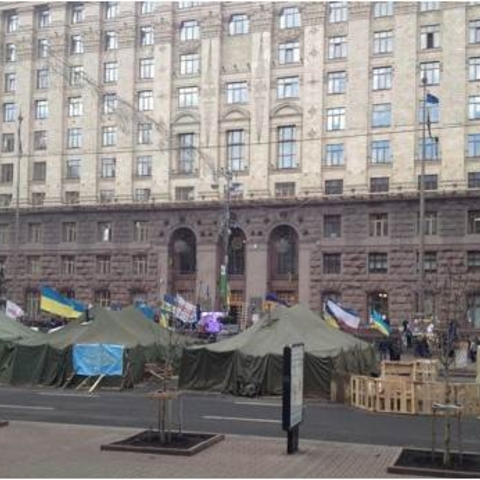 Kyiv City Hall takeover.