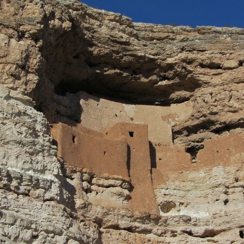 Montezuma’s Castle, a cliff dwelling occupied by the Sinagua.
