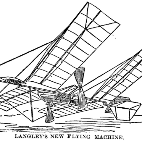 Illustration of Samuel Pierpont Langley's Aerodrome.