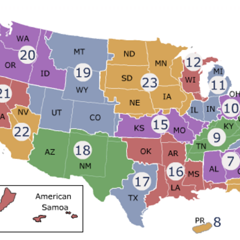 Veterans Health Administration Locations Regional Map