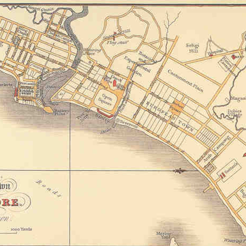 Lieutenant Philip Jackson's 'Plan of the Town of Singapore'