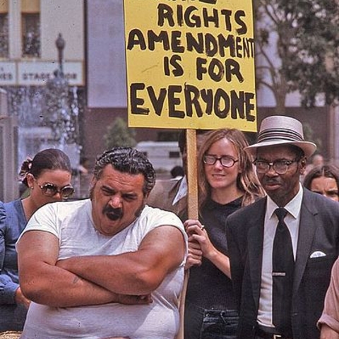 A 1972 Equal Rights Amendment rally in Los Angeles, California.