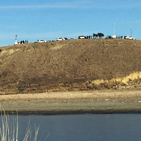 North Dakota Police on top of Turtle Hill.