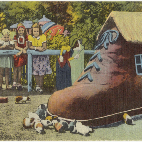 An exhibit at Detroit, Michigan’s Belle Isle Children’s Zoo.