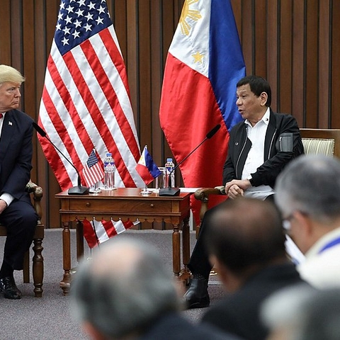 Presidents Rodrigo Duterte and Donald Trump.
