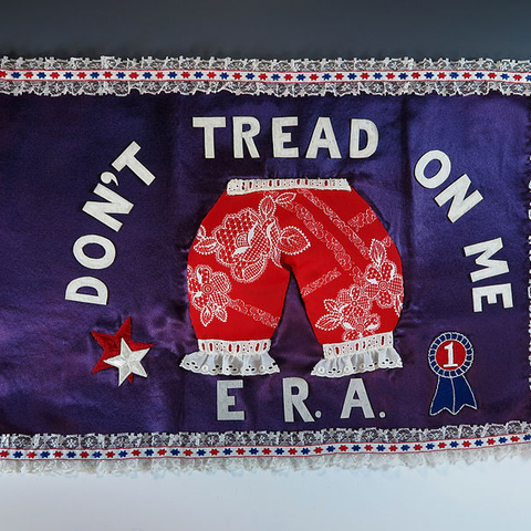 A flag made for First Lady Betty Ford’s limousine.