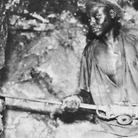 A miner working in 1942.